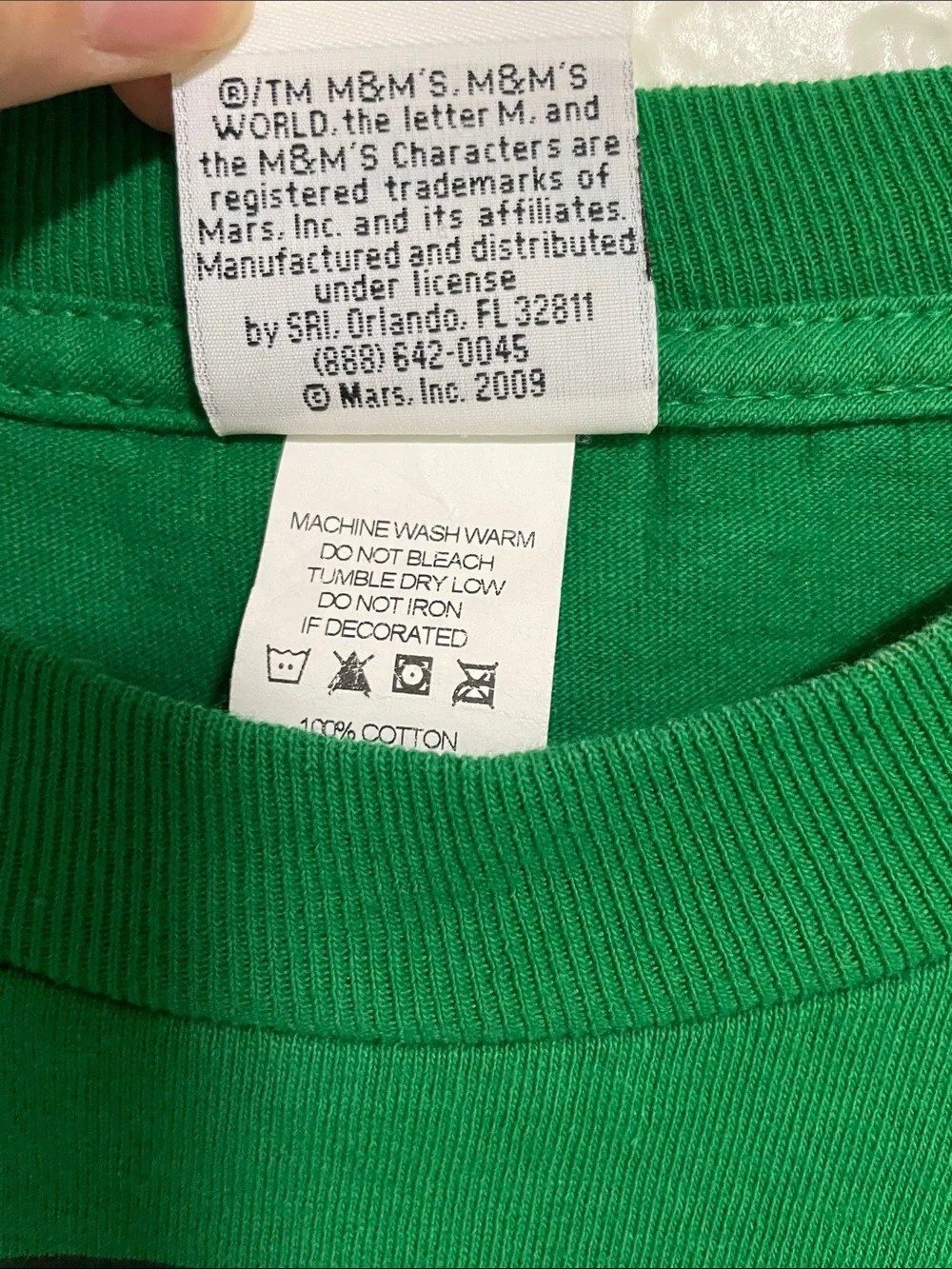 M&M'S Green Character Graphic Tee - Bright Green, White, Black, Red - Picture 4 of 7